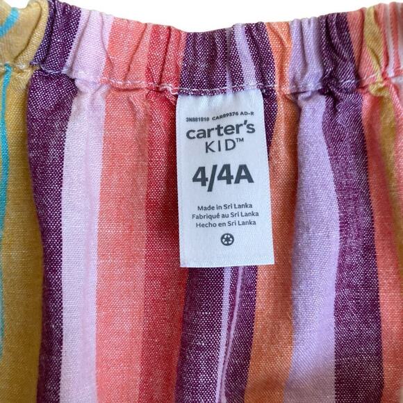 Girls Tea Collection & Carters Bundle Linen Blend Dresses Spring Summer 4/4T - Picture 7 of 16